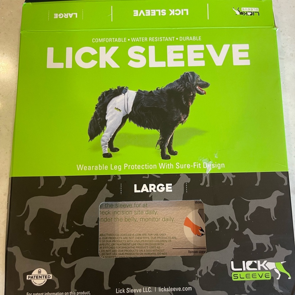 Dog- Large Lick Sleeve